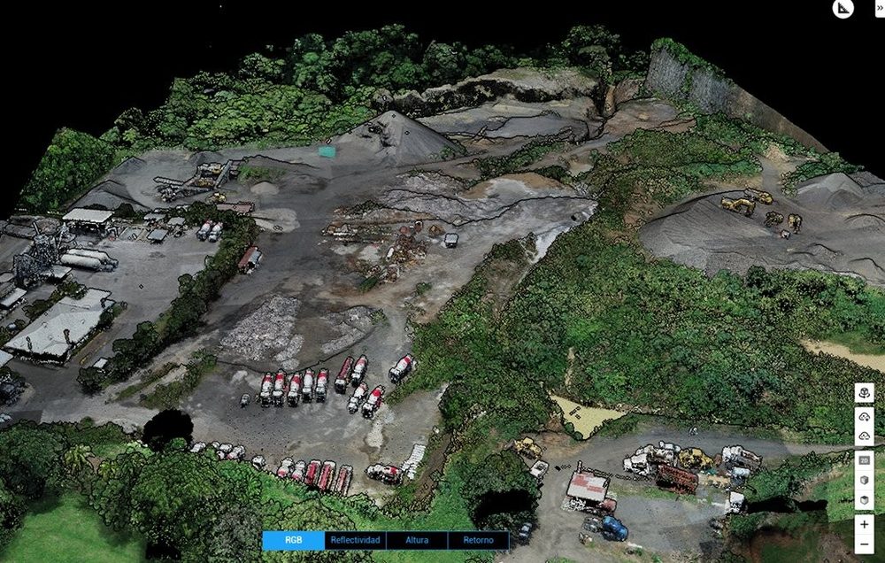Modelo 3D aéreo de un proyecto obtenido con dron